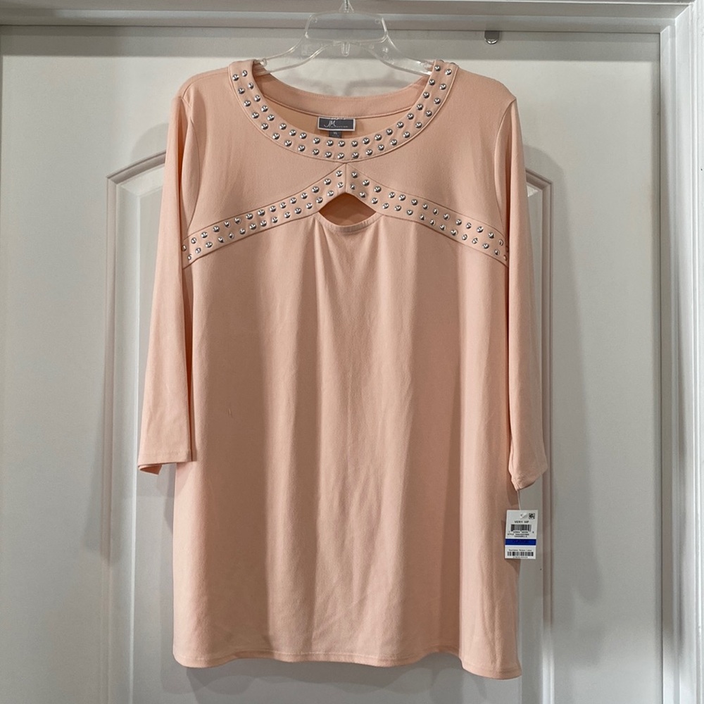 Studded Peach Blouse